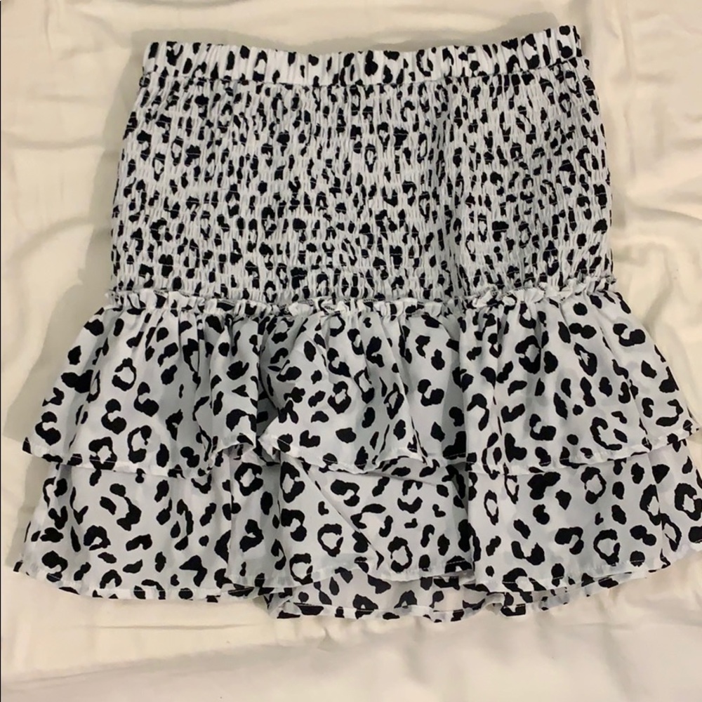 Boutique cheetah skirt